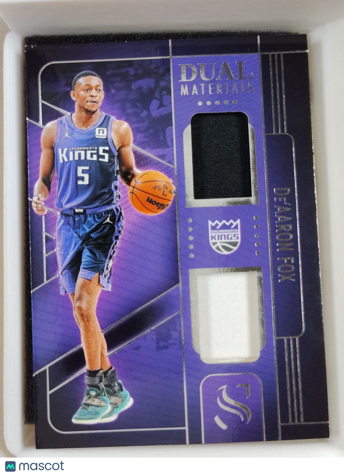 2024-25 Panini Silhouette Dual Material De'Aaron Fox #DMA-FOX