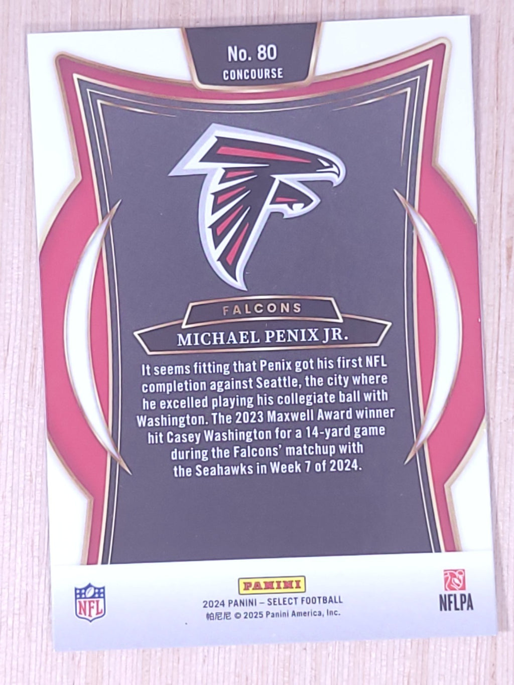 2024 Panini Select #80 Michael Penix Jr. [Base]