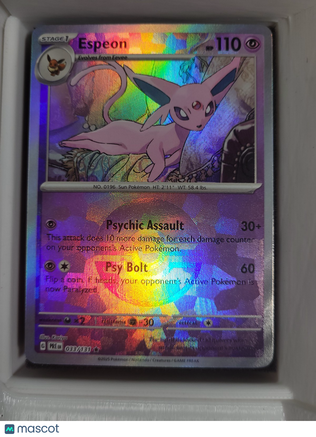 Pokémon TCG Espeon 033/131 Pokeball Holo NM