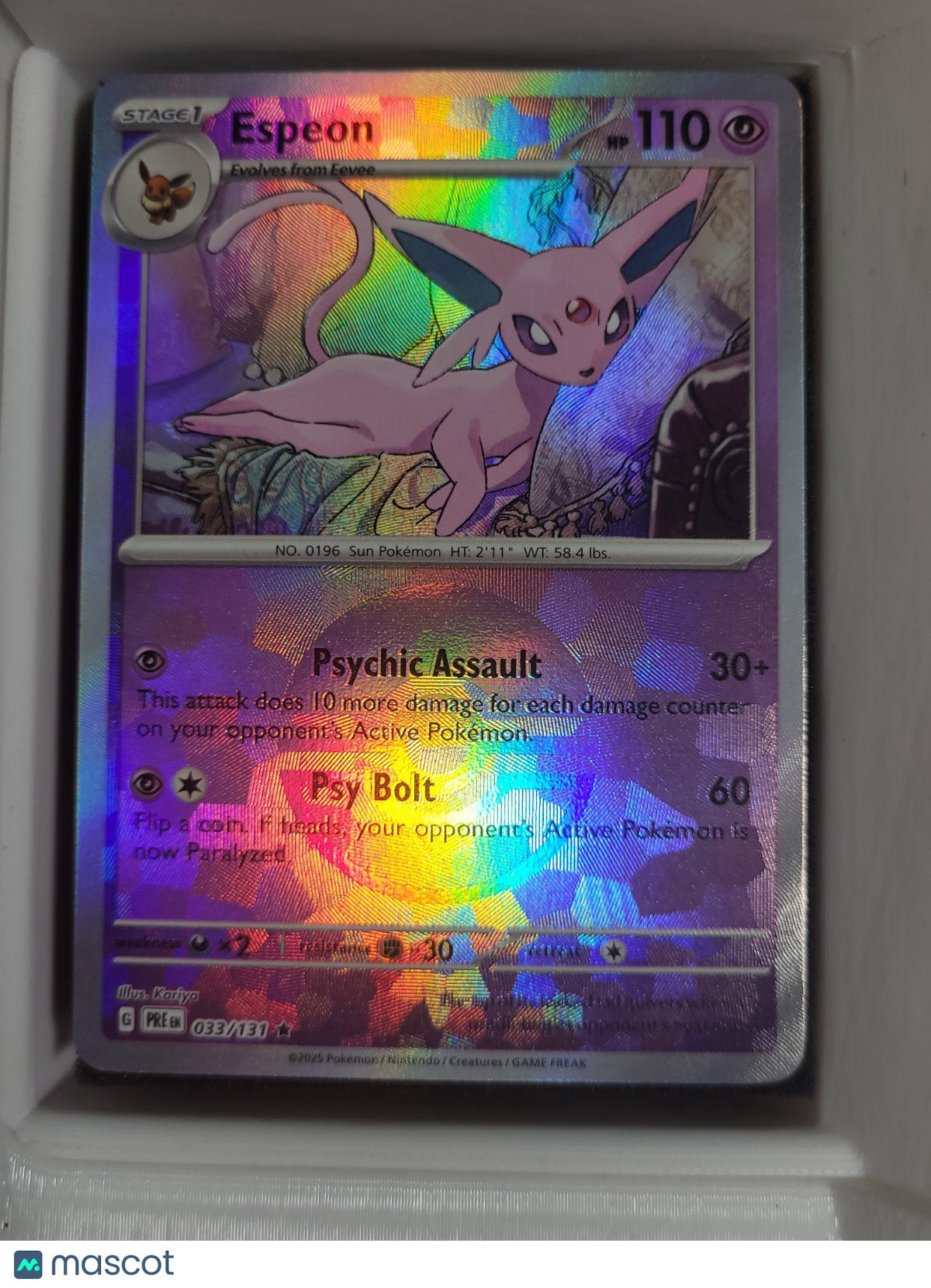Pokémon TCG Espeon 033/131 Pokeball Holo NM