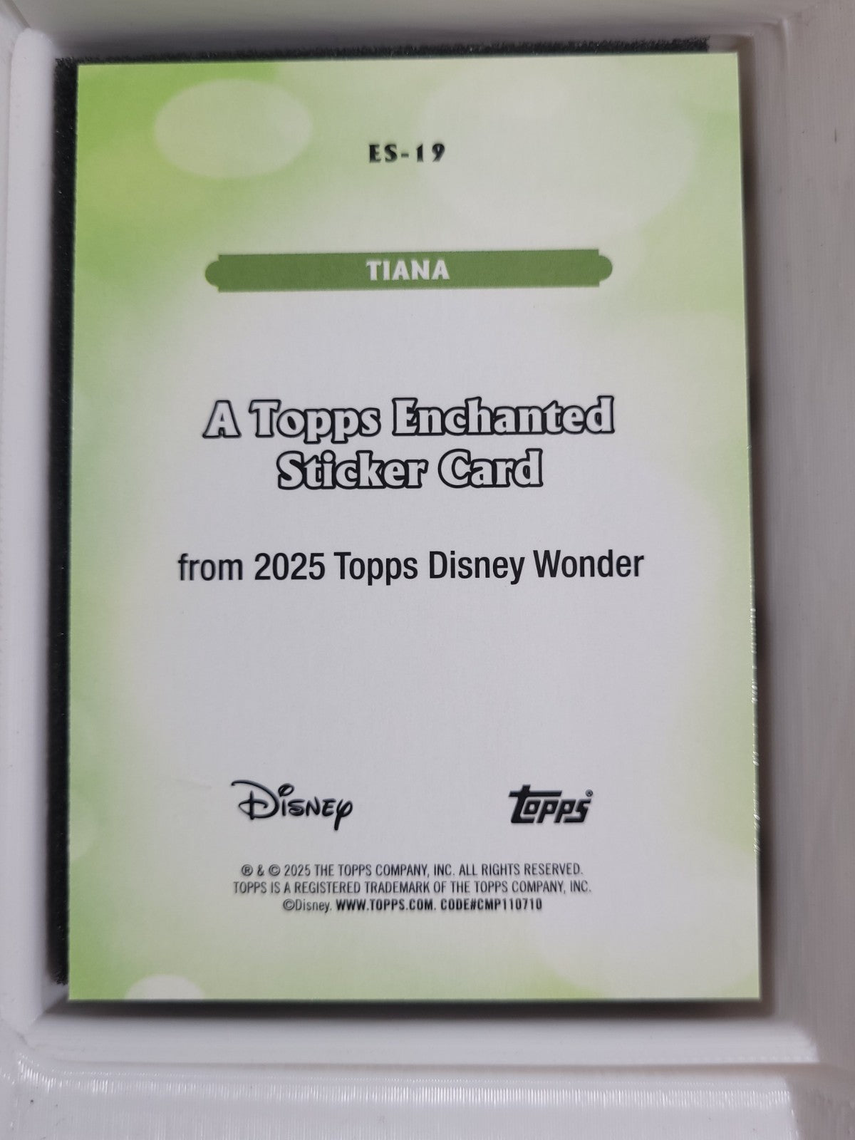 2025 Topps Wonder Enchanted Sticker - Tiana #ES-19