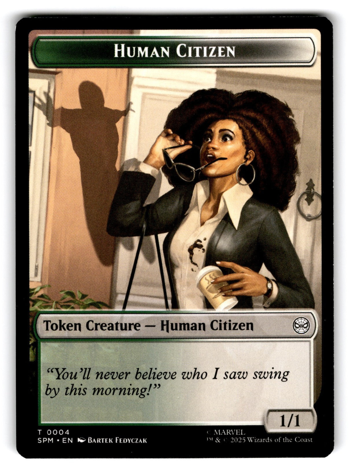 Human Citizen // Treasure Double-Sided Token Marvel's Spider-Man Regular