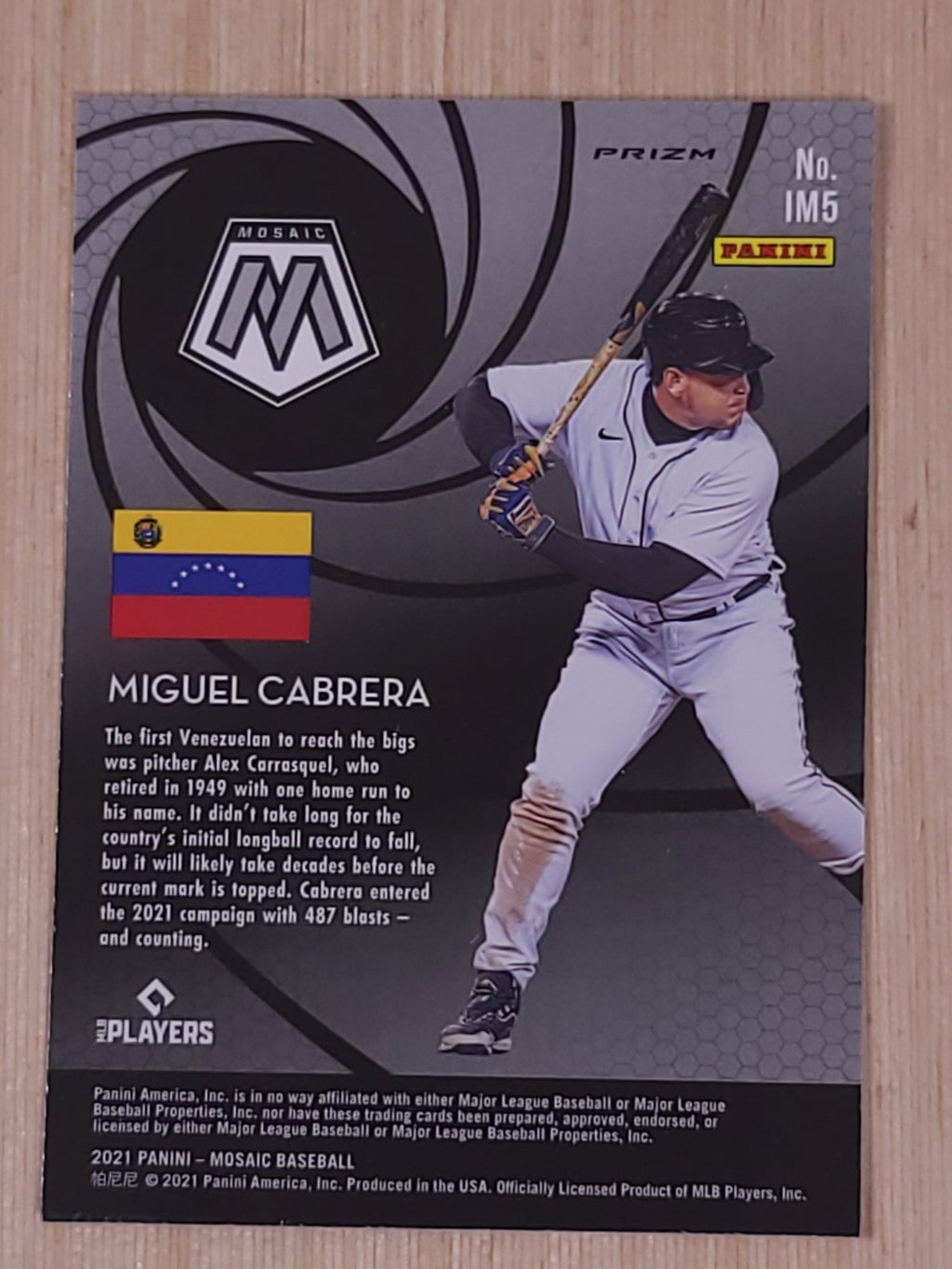 2021 Panini Mosaic - International Men of Mastery Miguel Cabrera #IM5 Mosaic