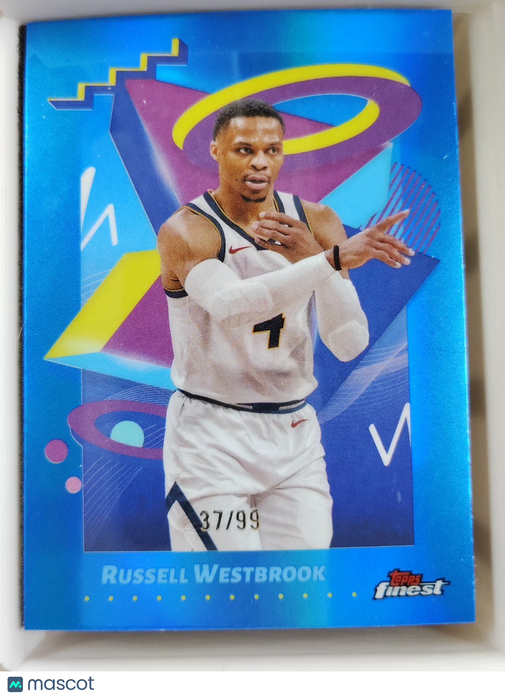 2024-25 Topps Finest Russell Westbrook #234 Blue Refractor 37/99