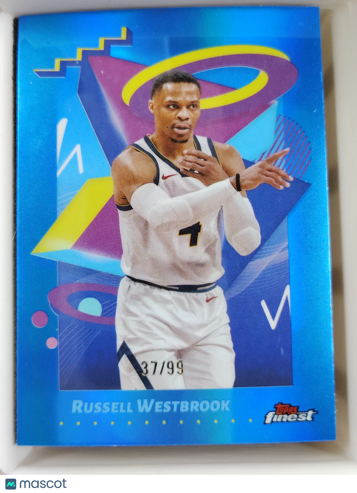 2024-25 Topps Finest Russell Westbrook #234 Blue Refractor 37/99