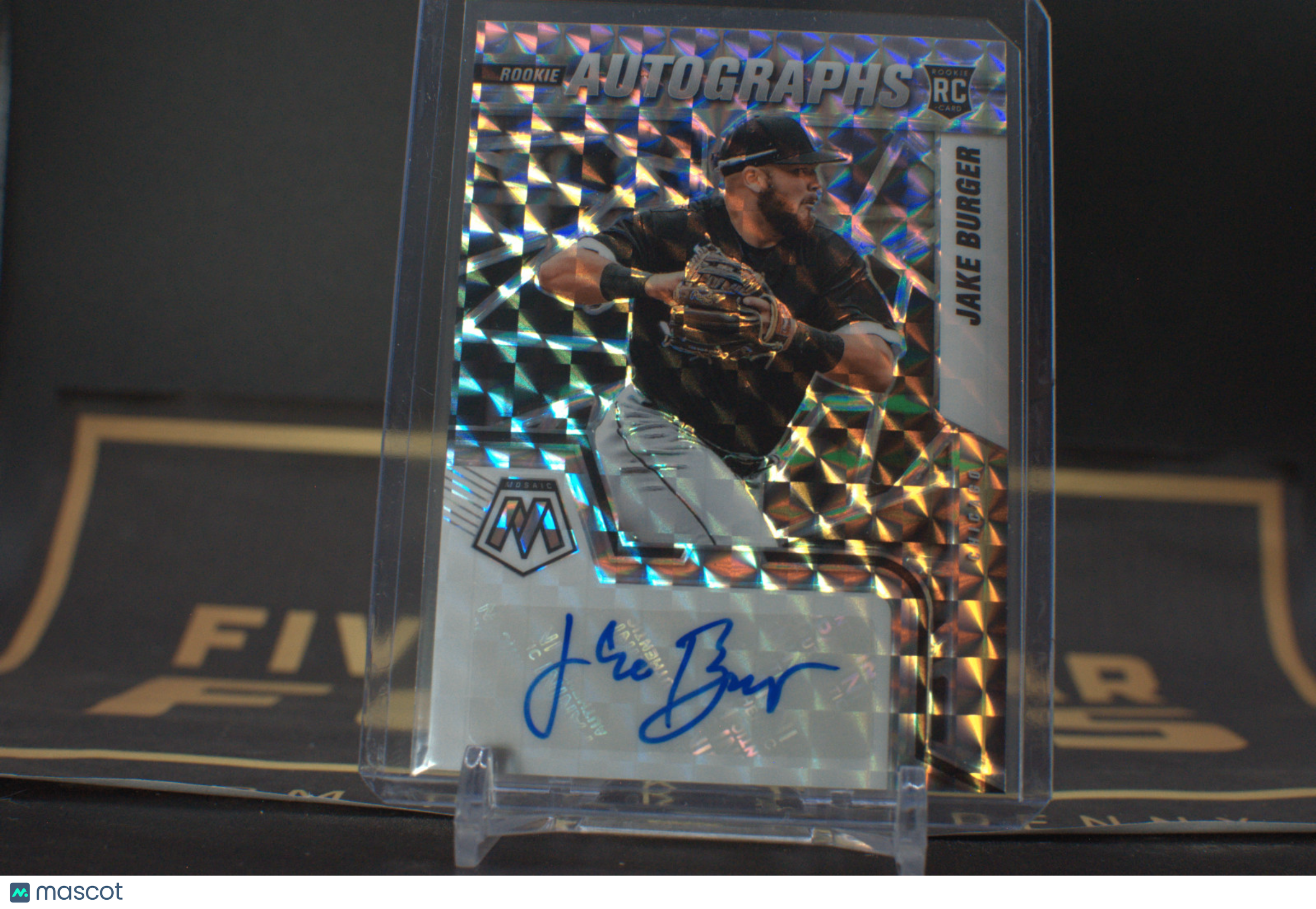 JAKE BURGER 2022 Panini Mosaic MLB ROOKE AUTO # RAM-JB **Free Shipping @$10+**