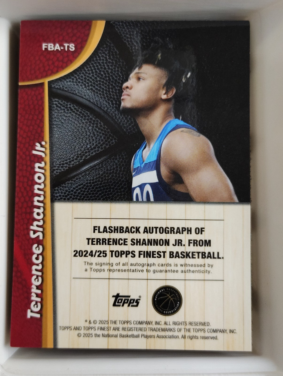 2025 Topps Finest Flashback Terrence Shannon Jr. #FBA-TS Lime Green Geometric
