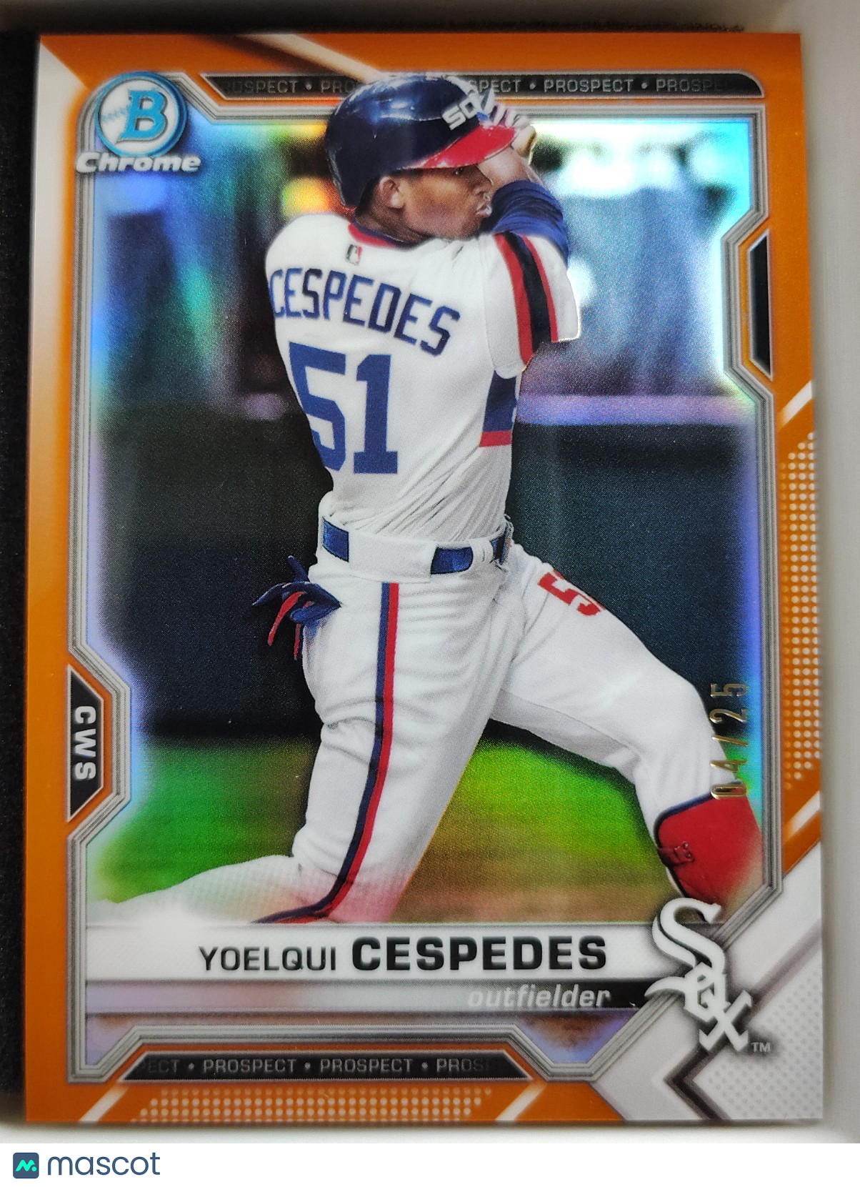 2021 Bowman Chrome - Prospects Yoelqui Cespedes #BCP-176 Orange 04/25