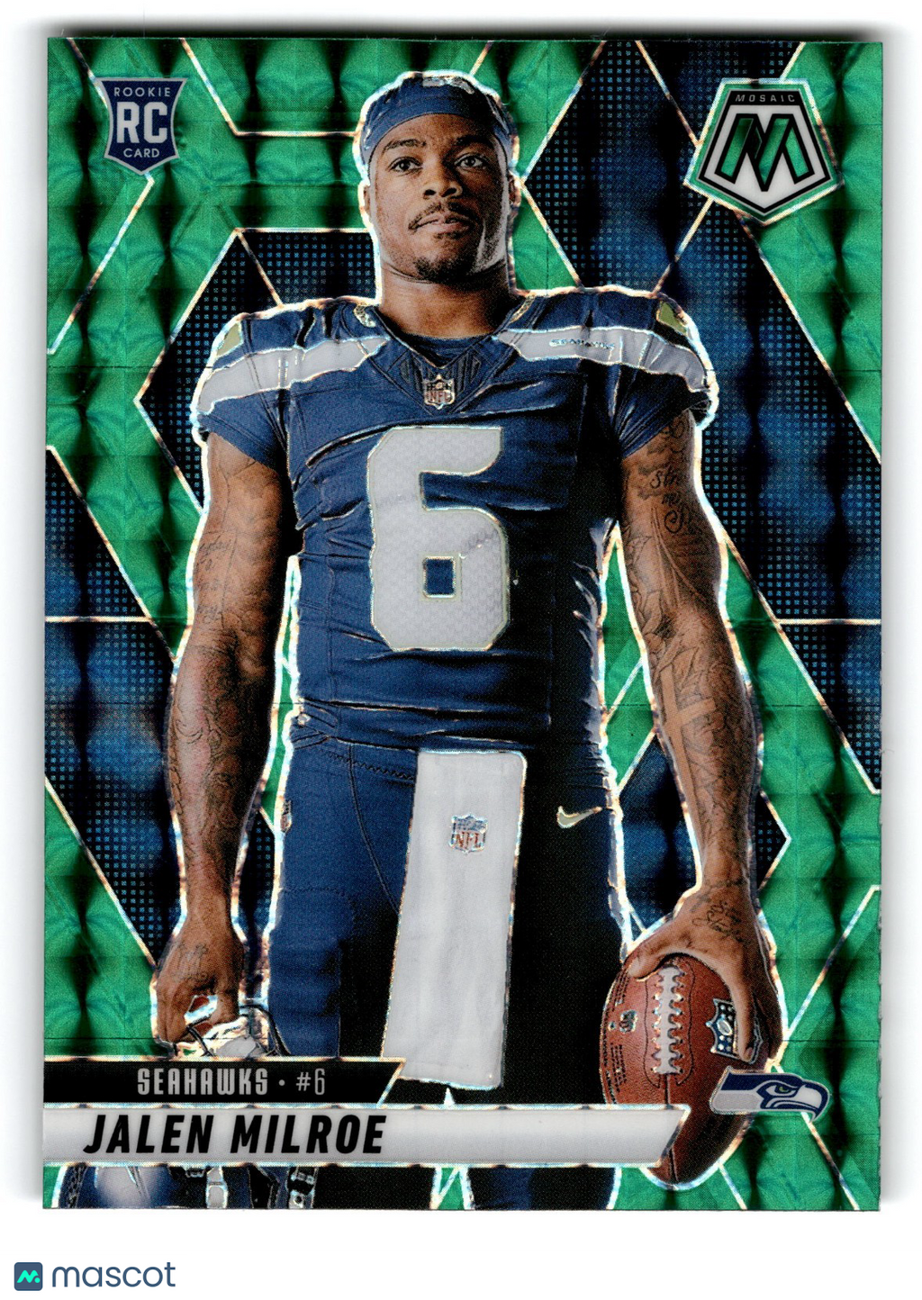 2025 Panini Mosaic Jalen Milroe #283 Green Mosaic