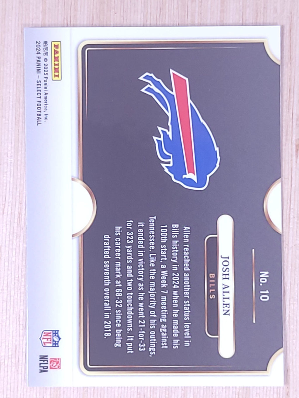 2024 Panini Select Snapshots #10 Josh Allen