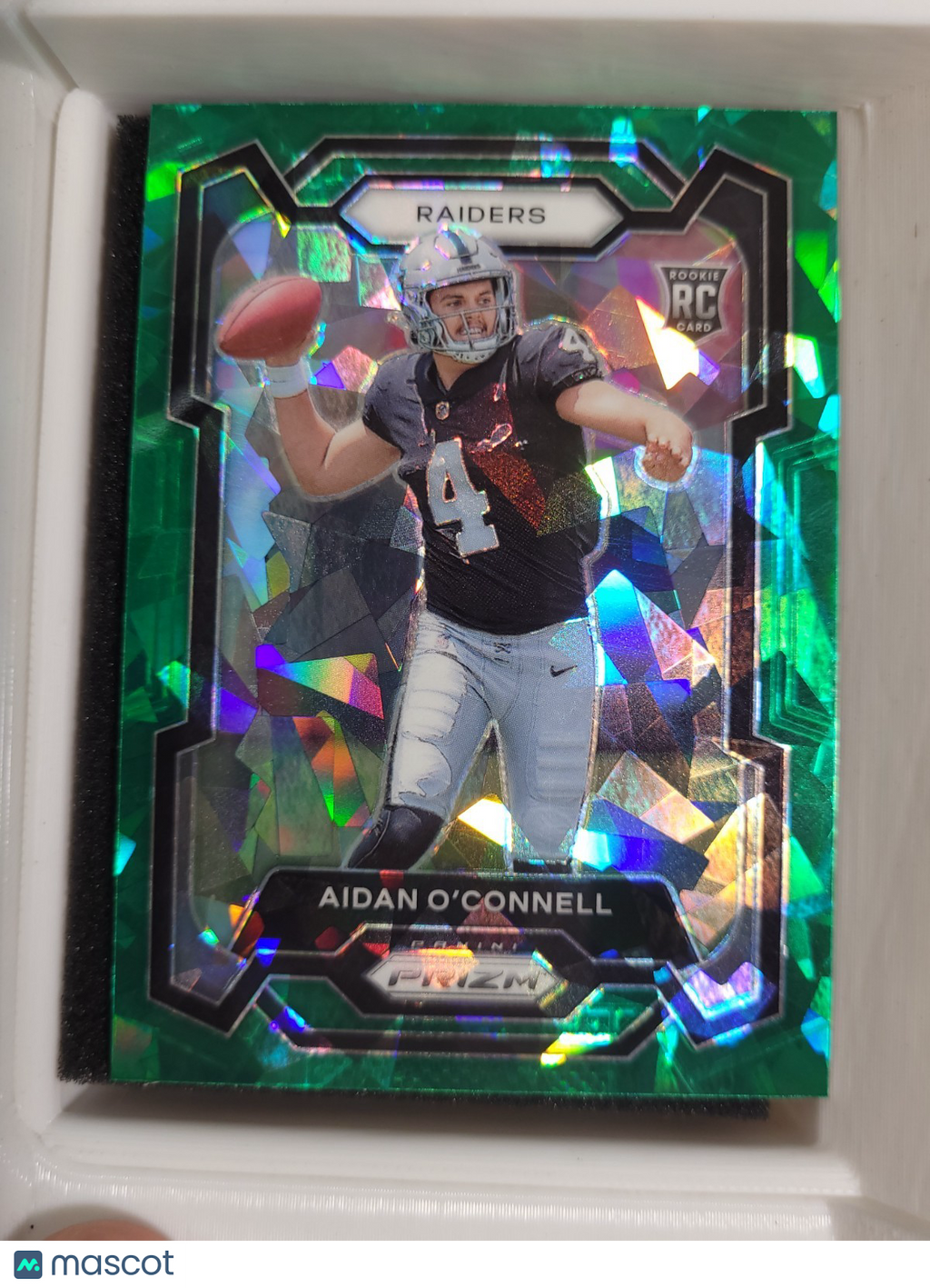 2023 Panini Prizm - Rookies Aidan O'Connell #360 Green Ice Prizm