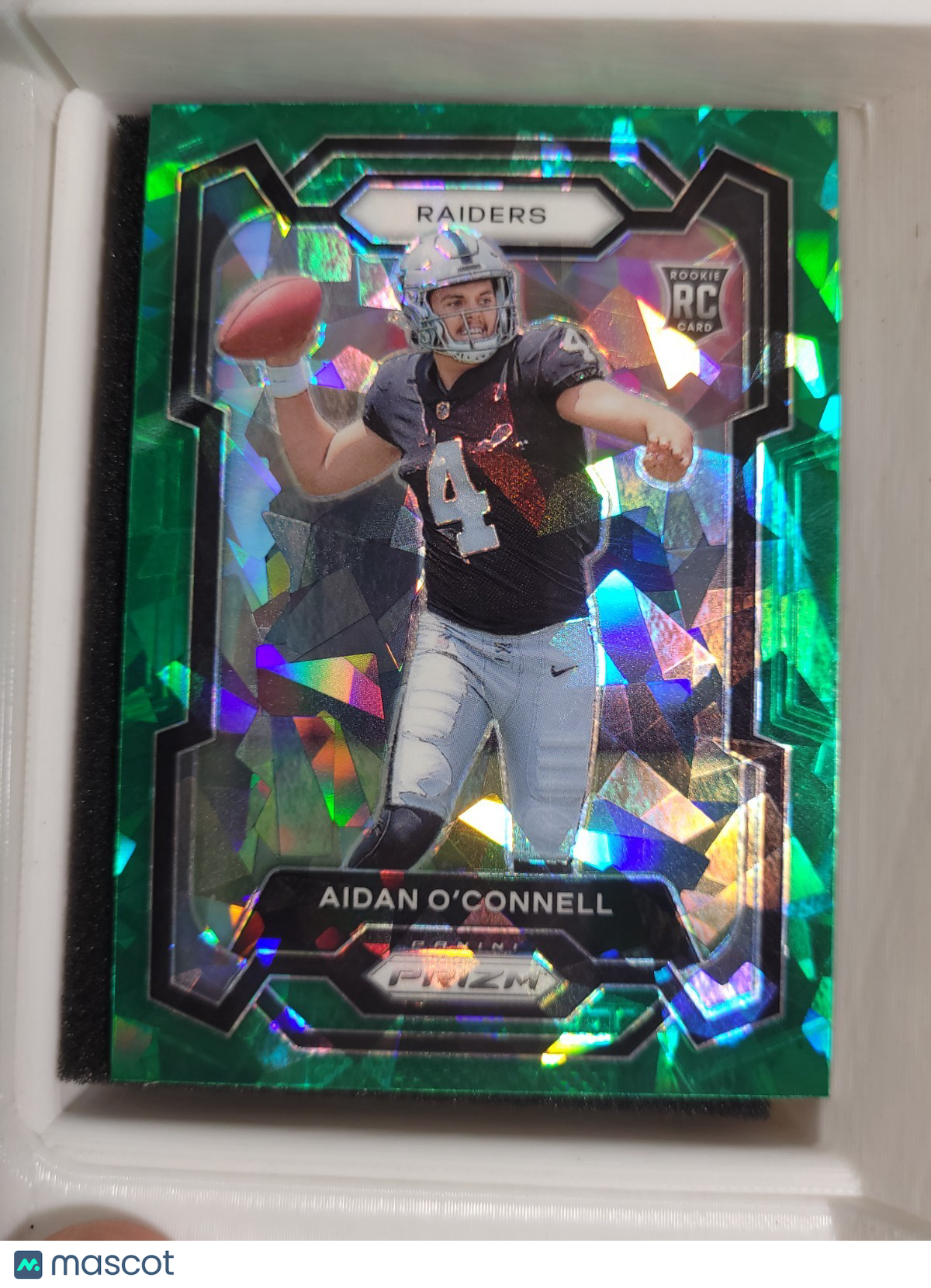 2023 Panini Prizm - Rookies Aidan O'Connell #360 Green Ice Prizm
