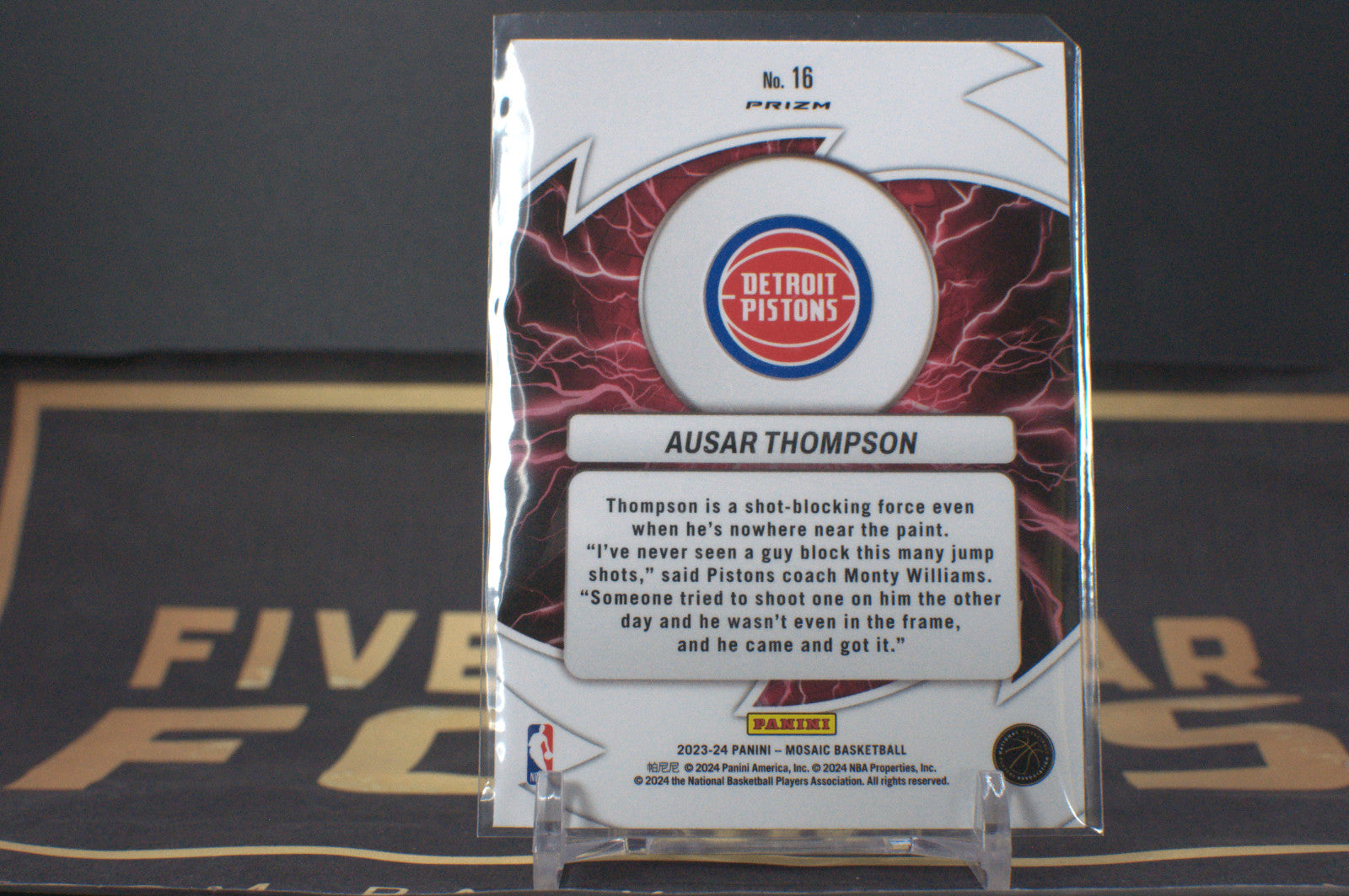 2023 Panini Mosaic Thunder Road Ausar Thompson [Green] #16**Free Shipping @ $10+