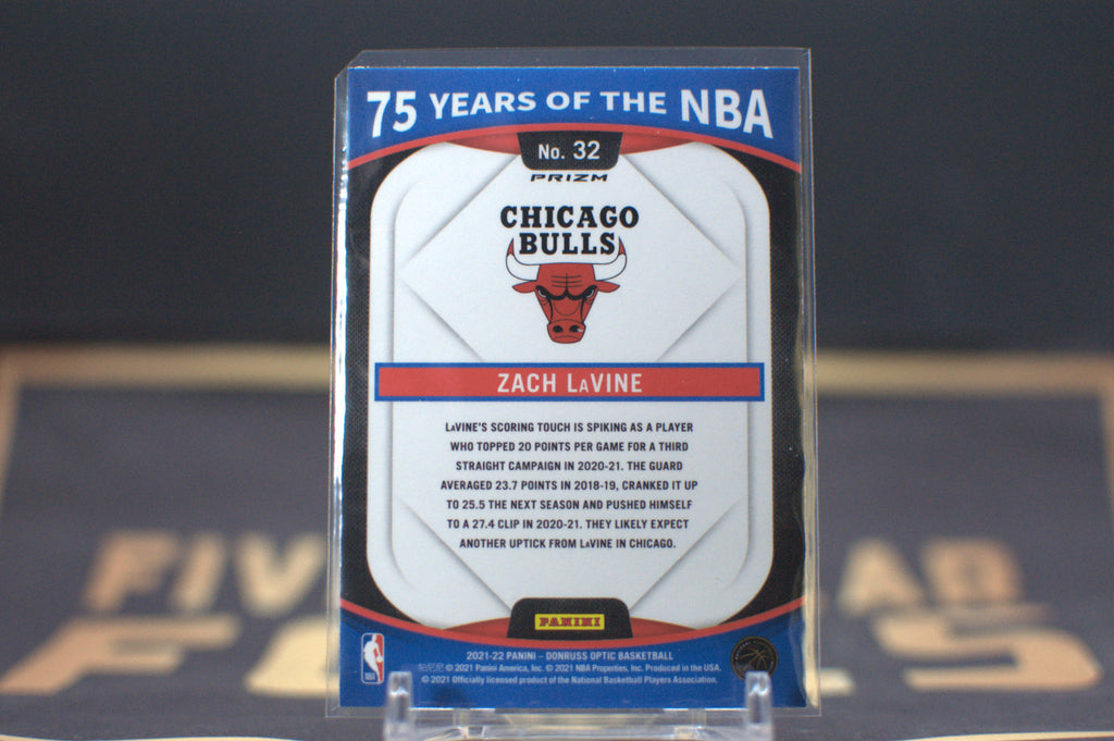 2021 Panini Prizm 75 Years of NBA Optic: Zach LaVine #32 **Free Shipping @ $10