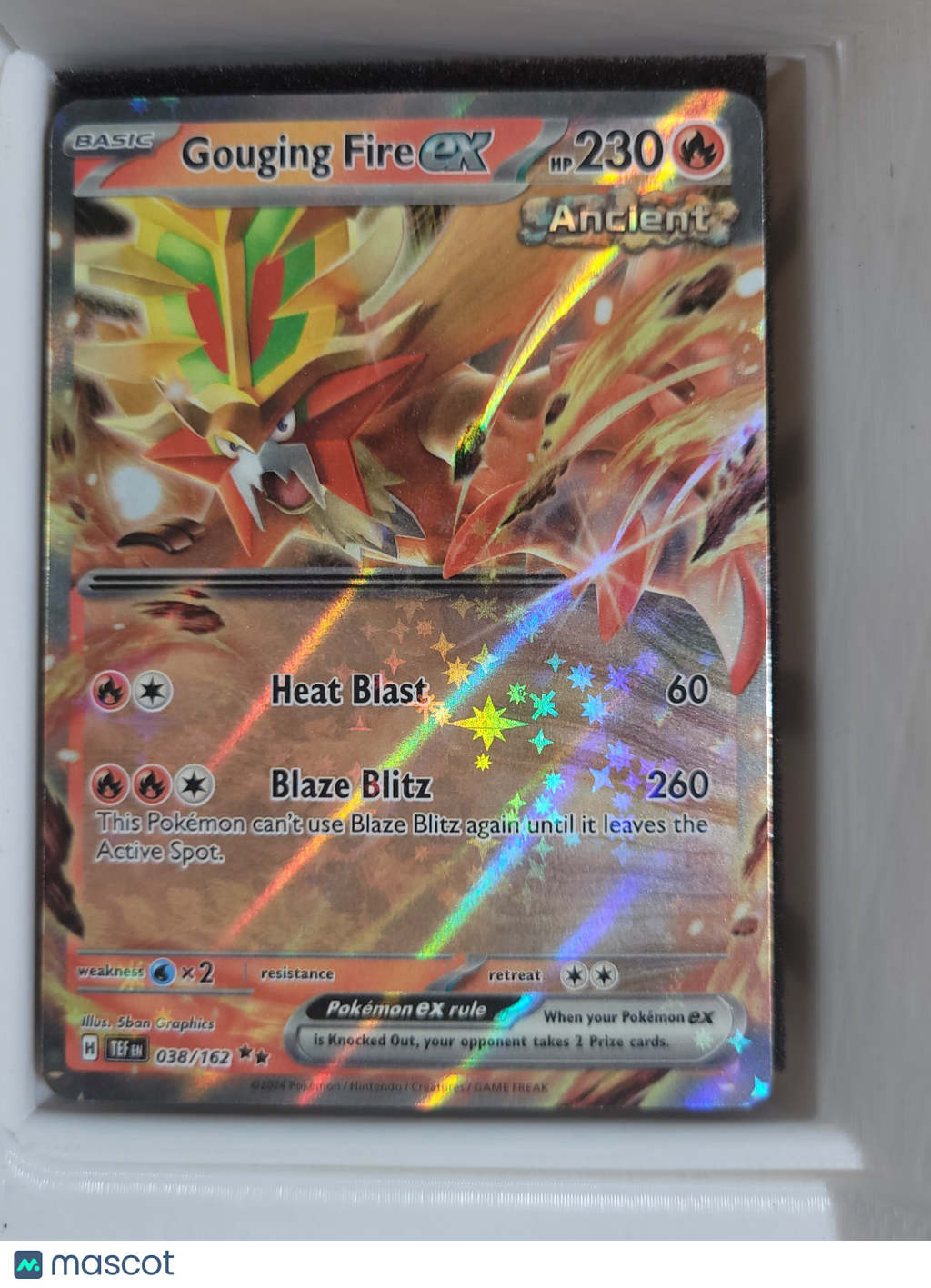 Pokémon TCG 038/162 Gouging Fire EX Foil